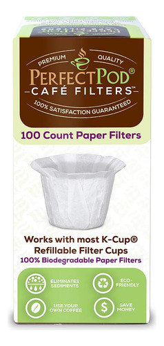 Filtros De Café Reutilizables Para Cápsulas K Cup 100 Ud.