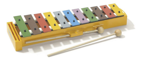 Metalofon 11 Notas Sonor Infantil Para Niños Colores