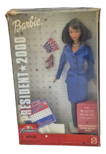 Barbie President Negra Christie 2000 Presidente Antiga 80 90