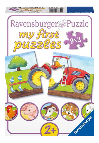 Rompecabezas Puzzle 9x2 Piezas En La Granja Ravensburge