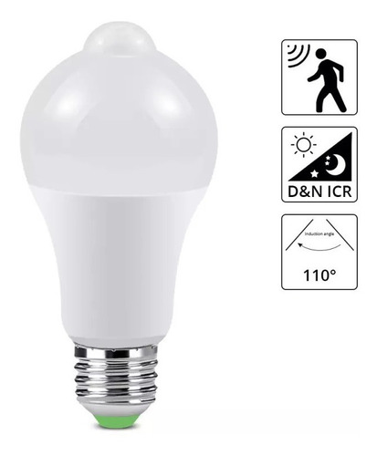 Foco Wanergy Led 9w Sensor De Movimiento