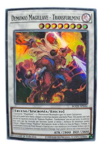 Yugi-oh! Magikey Fiend Transfurlmine Bode-en044 Super