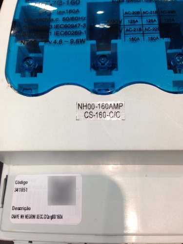 Chave Seccionadora Nh Negrini C/carga S/fusivel 02/400a