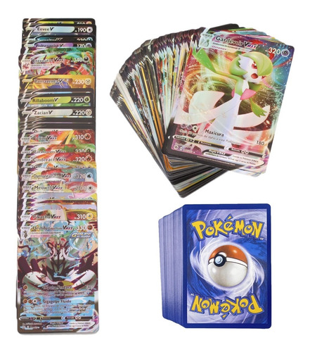 40 Cartas Pokemon V Vmax Gx Holográficas Niños Takara Tomy 