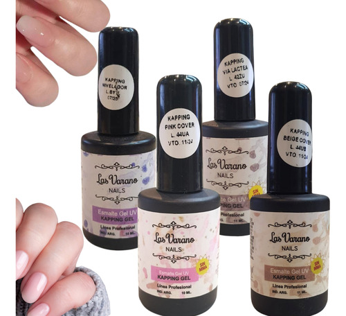 Kit X 4 Esmaltes Kapping Gel Coleccion Las Varano Lefemme