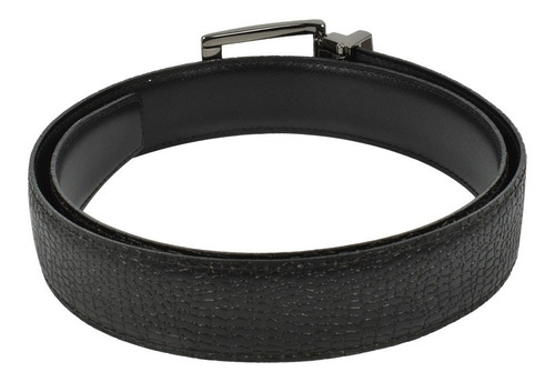 Cinturón Reversible De Vestir En Piel Para Hombre, Negro T34