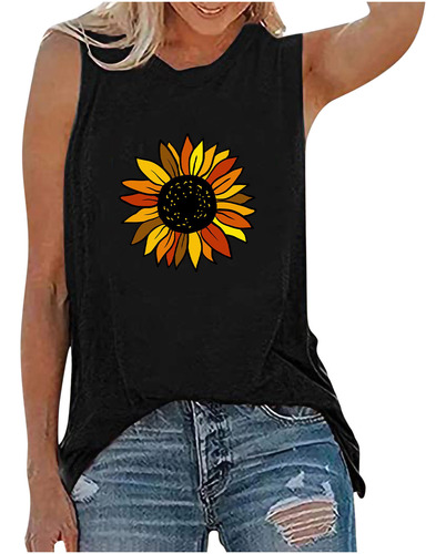 Camisetas Sin Mangas Para Mujer, Casual, Holgadas, Talla Gra