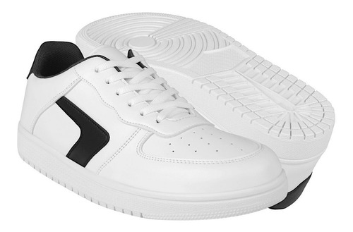 Tenis Caballero Stylo 5002 Simipiel Blanco