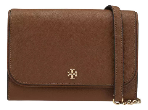 Bolsa Tory Burch Emerson Chain Wallet Bag Brown