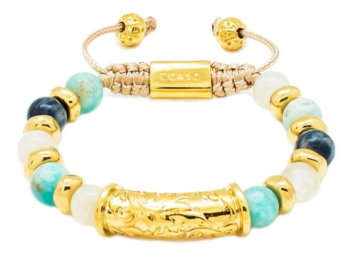 Pulsera Orosi Aguamarina