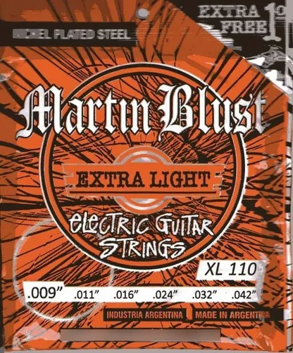 Encordado Guitarra Electrica Martin Blust 09-42