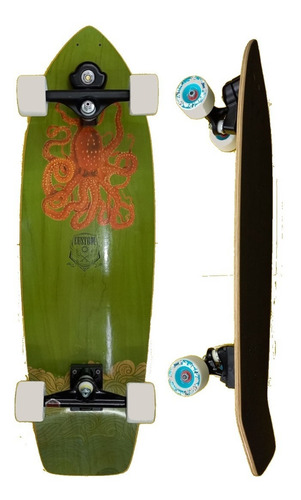 Imagem 2 de 4 de Simulador Surf Customskates Trucks Merak Rodas Face 65mm