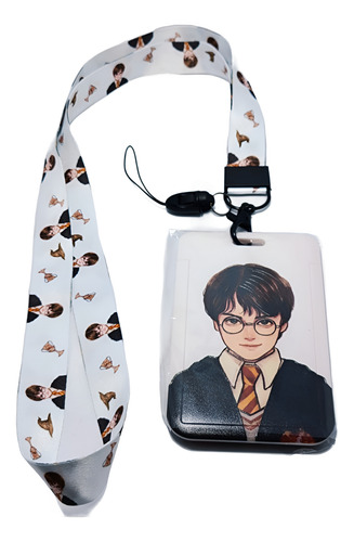 Portagafete Credencial Con Lanyard Harry Potter Hedwig