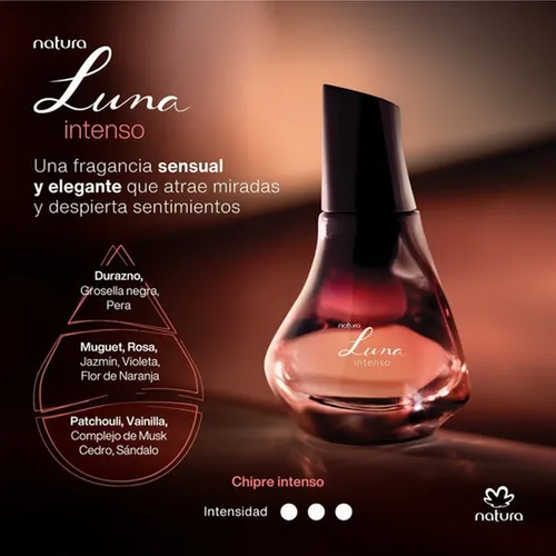 Perfume Femenino Luna Intenso Natura 50 Ml Eau De Parfum