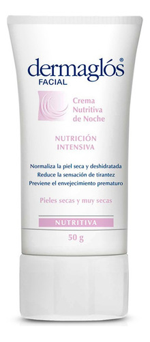 Facial Noche Dermaglos Piel Seca 50 Grs