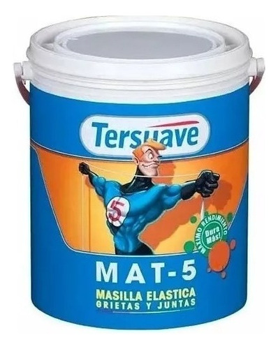 Masilla Elástica Mat 5 1kg Tersuave Especial Grietas