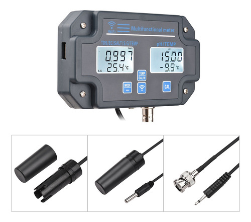 Analizador Agua Digital 6 En 1 Wifi Ph/ Ec/ Tds/ S.g/ Temp