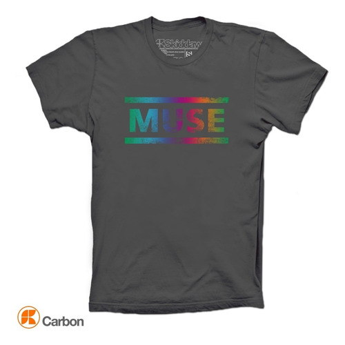 Playeras Muse Camiseta Distressed Logo 