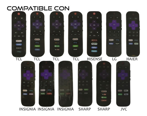 Control Remoto Universal Tcl Insignia Haier Hisense Sharp