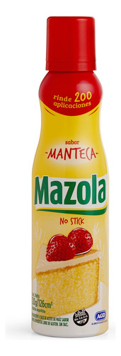 Aceite de maíz sabor manteca Mazola en aerosolsin TACC 120 g 