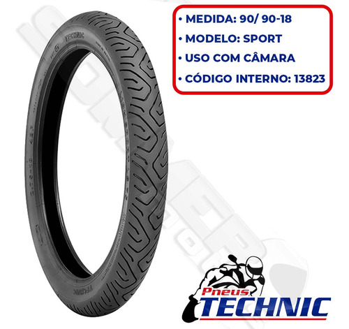 Par Pneu Ybr125/ Fazer150/ Factor150 275-18+90-90-18 Technic