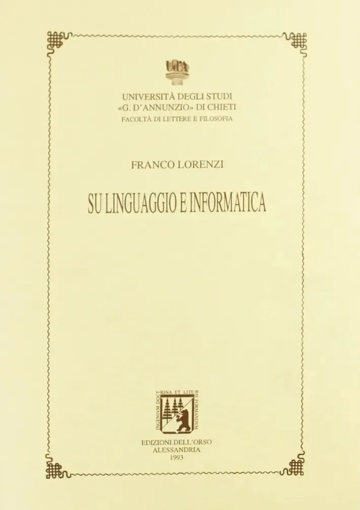 Livro - Su Linguaggio E Informatica