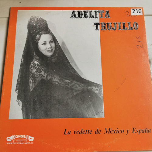 Disco Lp:adelita Trujillo- La Vedette Mexico Y España