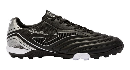 Tenis Deportivo Futbol Joma Uila Negro Con Gris Para Hombre