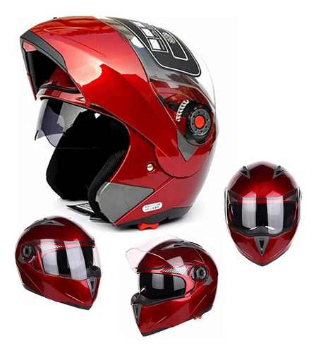 Casco De Motocicleta Jiekai Abatible Con Certificación Dot