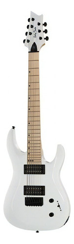 Guitarra eléctrica Harley Benton Progressive Series R-457MN de tilo white high-gloss brillante con diapasón de arce