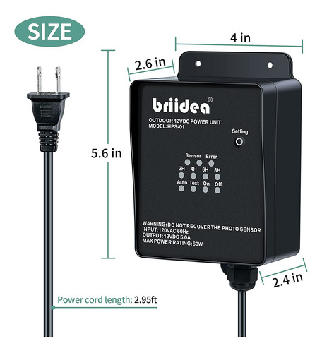 Transformadores De Bajo Voltaje Para Exteriores, Briidea...