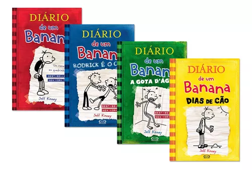 Kit Diário De Um Banana Vol.1 Vol.2 Vol.3 Vol.4