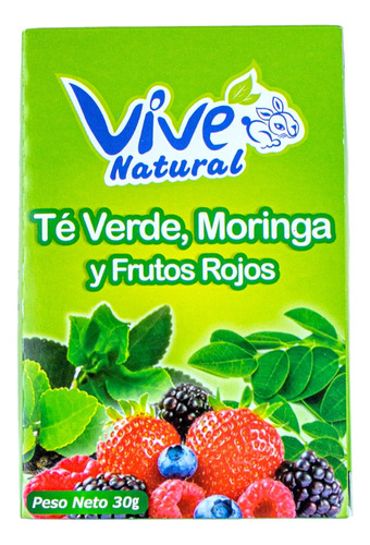 Té Verde, Moringa Y Frutos Rojos X 20 Bol - g a $17