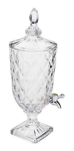 Suqueira Cristal 3 Litros Dispenser De Vidro Agua Casamento