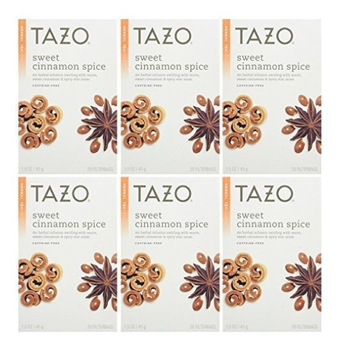 Tazo Sweet Cinnamon Spice Herbal Tea 20 Bolsas