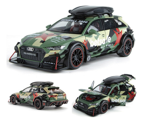 Audi Rs6 Track Tuning Edition Miniatura Metal Coche 1/24