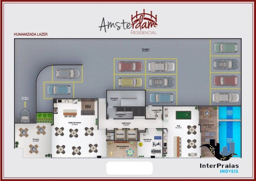 Imagem 2 de 11 de Apartamento Padrão Com 4 Quartos No Amsterdam - 608749-v
