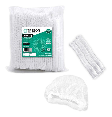 Imagen 1 de 1 de Gorro / Cofias Desechable Blanca ( 100 Unidades)