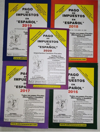 5 Libros Pago De Impuestos En Español 2016 A 2020. Nuevos