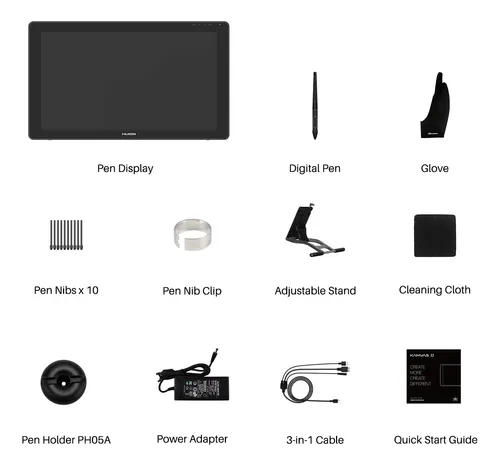 Tableta De Dibujo Huion Kamvas 2 De 21,5 Pulgadas Con 120% D