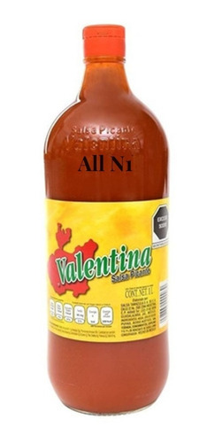 Imagen 1 de 6 de Salsa Valentina Amarilla 12 Botella De 1 Lt Cu