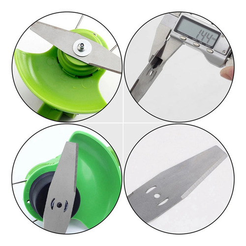 Cuchillas Metálicas Para Cortar Césped, 6 Unidades, Cabezal