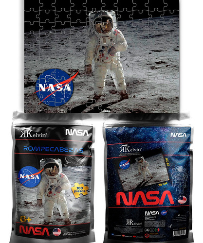Rompecabezas 100pzas Bolsa Nasa Astro Kelvin