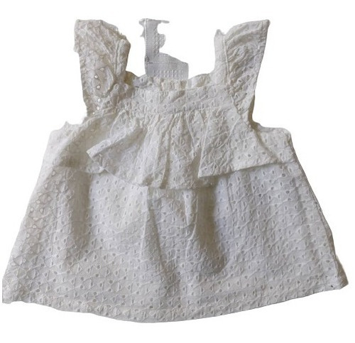 Vestido Blanco Para Bebé De 6-9 M. Marca: Cat&jack