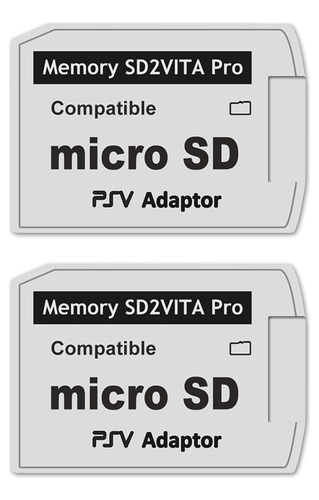 2 Adaptadores De Tarjetas De Memoria Sd2vita 5.0, Para Ps Vi