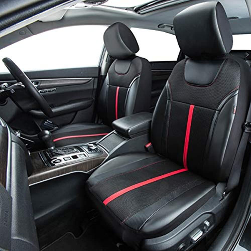 Imagen 3 de 5 de Funda De Asiento De Coche Universal De Cuero Deportivo Con D