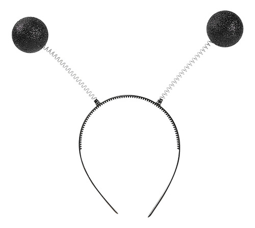 Diadema De Antenas Marcianas Para Disfraz De Negro
