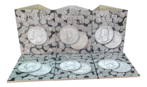 Album Coleccionador Harris Monedas De 25 Centavos Washington