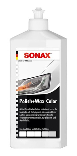 Cera Polish & Wax Color Blanco 500 Ml Sonax