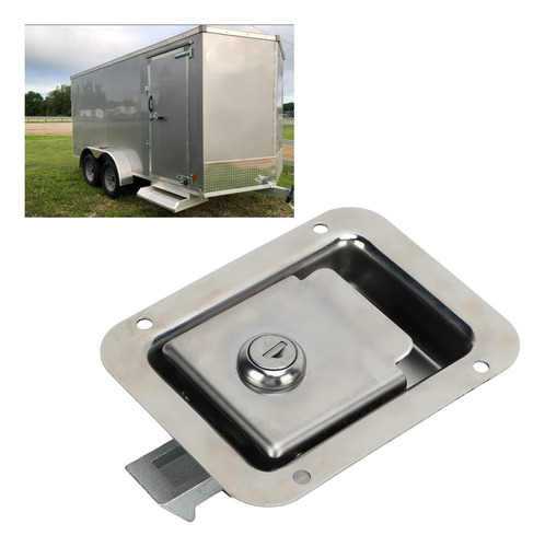 Chapa Inox Con Llave Camper - Carro De Arrastre - Remolque